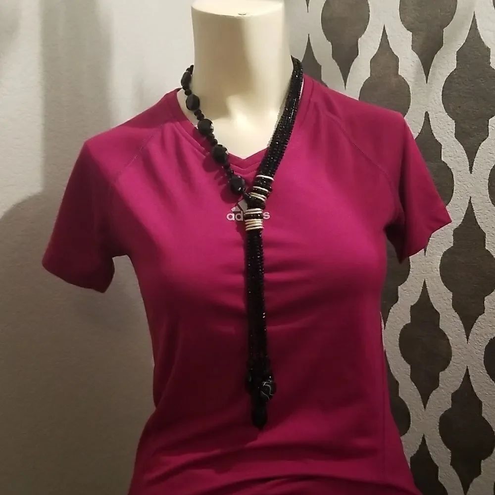 Black sparkly bead necklace 